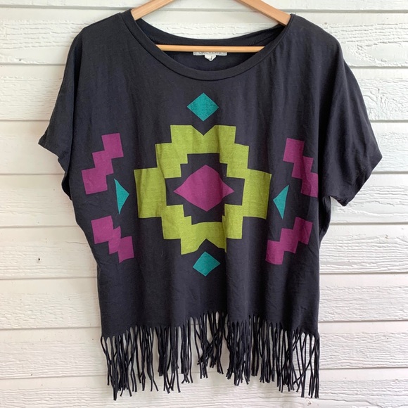Aztec Fringe Top - Picture 1 of 4